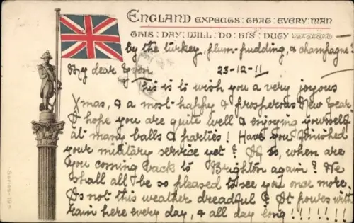 Ak England expects that every Man this day will do his duty, Flagge