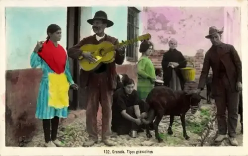 Ak Granada Andalucía España, Tipos granadinos
