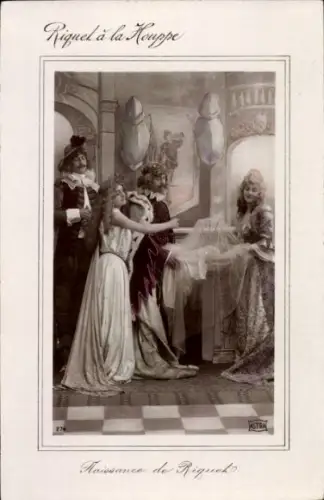 Künstler Ak Märchen, Riquet mit dem Schopf