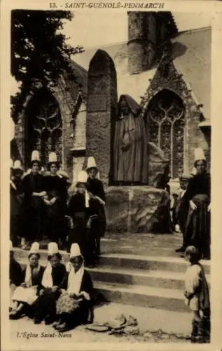 CPA Saint Guénolé Penmarch Finistère, Eglise Saint-Nons