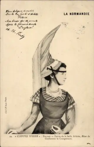 Ak A La Normandie, Patrie de la belle Arlette, Mére de Guillaume le Conquérant