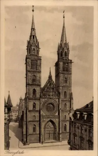 Ak Nürnberg, Lorenzkirche