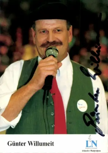 Ak Schauspieler und Sänger Günter Willumeit, Portrait, Autogramm