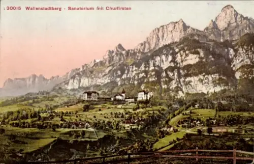 Ak Walenstadtberg Wallenstadtberg Walenstadt Kanton Sankt Gallen,  Sanatorium, Churfirsten, Berge
