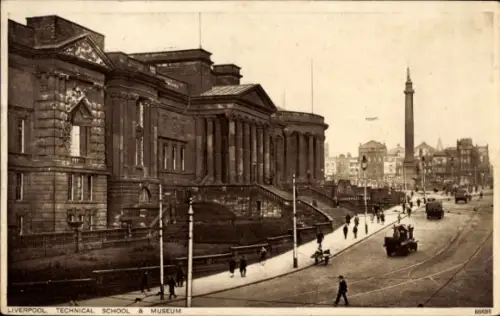Ak Liverpool Merseyside England, Liverpool Technical School & Museum,  , 1935