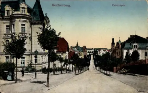 Ak Liberec Reichenberg in Böhmen, Radetzkystraße