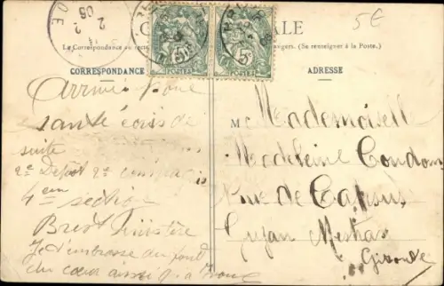 Ak Französisches Kriegsschiff, Le Croiseur Cuirasse Gloire