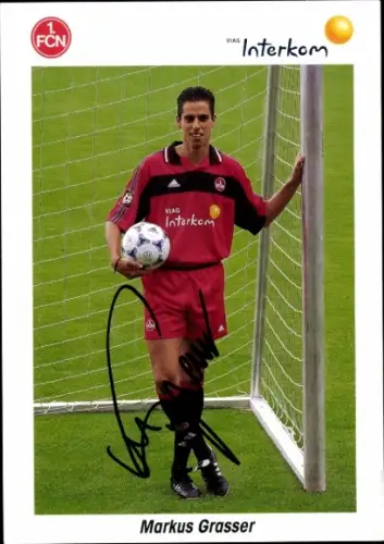 Autogrammkarte Fußballer Markus Grasser, 1. FC Nürnberg, Autogramm