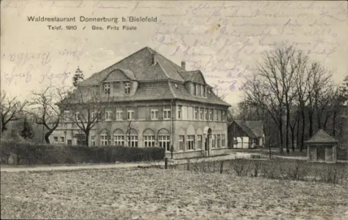 Ak Bielefeld in Nordrhein Westfalen, Waldrestaurant Donnerburg
