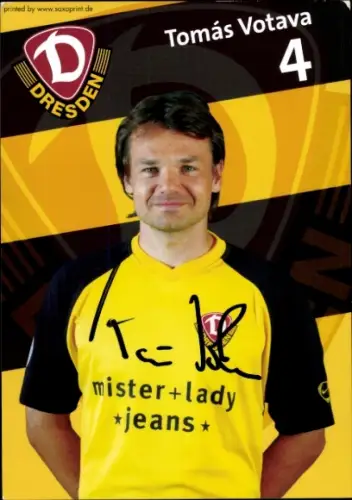Autogrammkarte Fußballer Tomás Votava, SG Dynamo Dresden, Autogramm