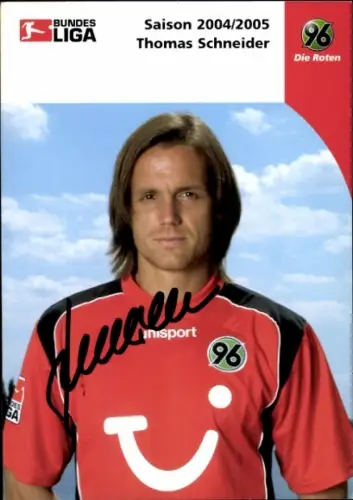 Autogrammkarte Fußballer Thomas Schneider, Hannvover 96, Autogramm
