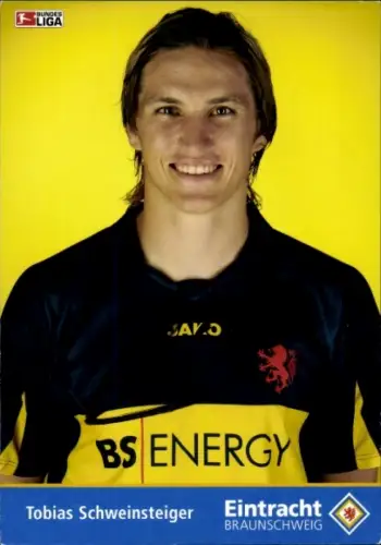 Autogrammkarte Fußballer Tobias Schweinsteiger, Eintracht Braunschweig, Autogramm