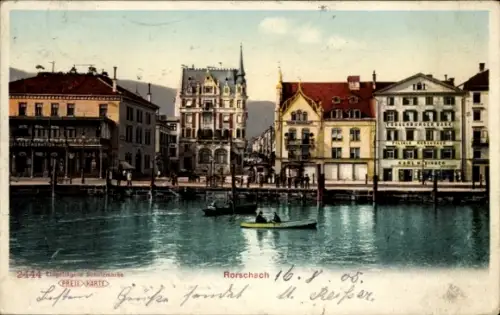 Ak Rorschach Kt. St. Gallen Schweiz, Teilansicht