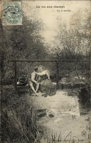 Ak La vie aux champs, Liebespaar