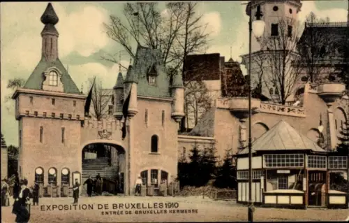 CPA Exposition de Bruxelles 1910, Entree de Bruxelles Kermesse