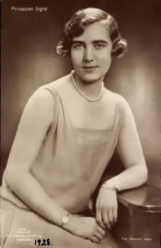 Ak Prinzessin Ingrid von Dänemark, Portrait
