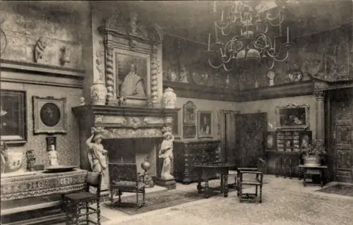 CPA Gand, Exposition Universelle et Internationale 1913, Cabinet d'Amateur du XVIe siècle