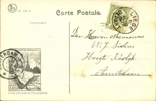 CPA Liege, Exposition universelle 1905, Pont de Fragnée