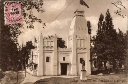 CPA Liege, Exposition universelle 1905, Pavillon de l'Afrique