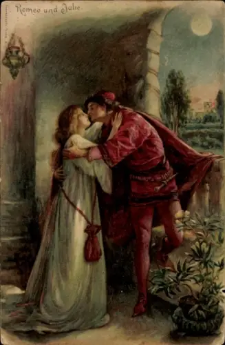 Litho Romeo und Julie, Kuss
