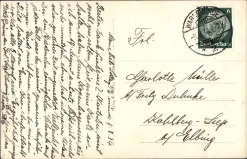 Ak Ostseebad Warnemünde Rostock,  Mole bei Sturm, Wellen, Leuchtturm