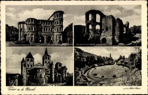 Ak Trier an der Mosel, Verschiedene  Gebäude,  Mosel, 