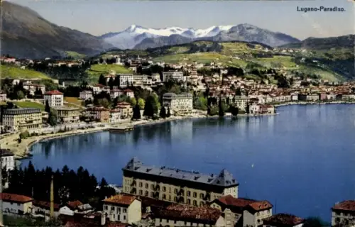 Ak Paradiso Lugano Kanton Tessin, Gesamtansicht