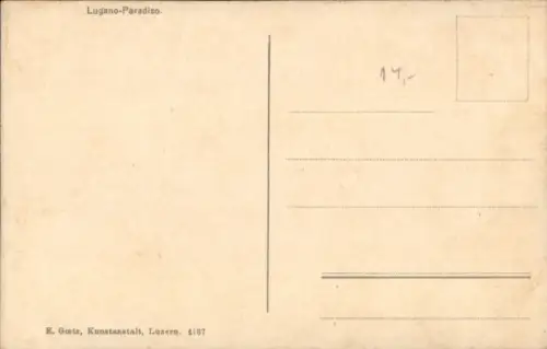 Ak Paradiso Lugano Kanton Tessin, Gesamtansicht