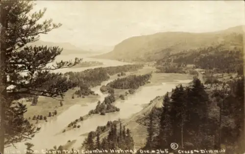 Foto Ak Oregon USA, Crown Point, Columbia Highway