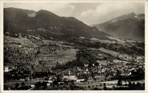 Ak Sarnen Kanton Obwalden, Landschaftsaufnahme, Berge,  Schweiz