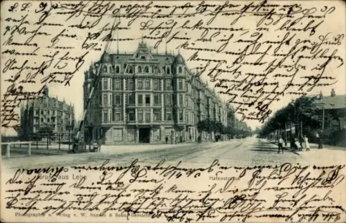 Ak Lehe Bremerhaven, Hafenstraße