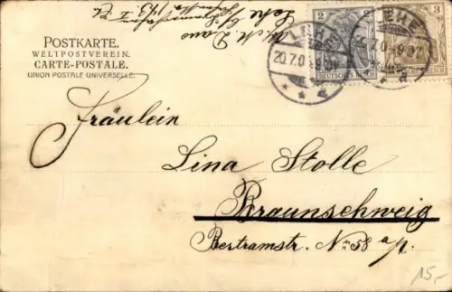 Ak Lehe Bremerhaven, Hafenstraße