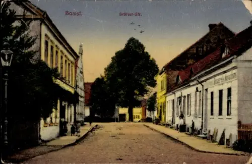 Ak Bomst Babimost Lebus Westpreußen, Brätzer-Str.