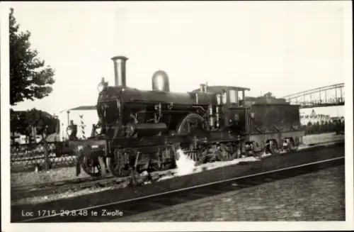 Ak Niederländische Eisenbahn, Lokomotive 1715 29 B48