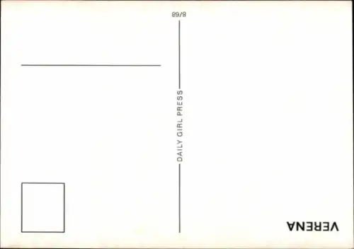 Ak Pin Up Girl, Frauenakt im Freien,  Verena