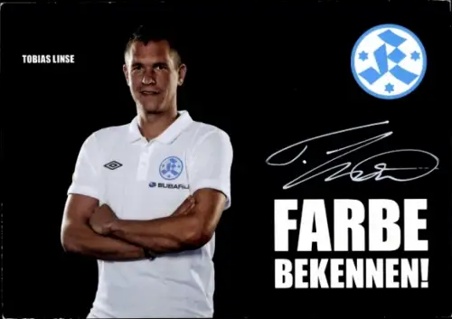 Autogrammkarte Torwarttrainer Tobias Linse, Stuttgarter Kickers, Autogramm