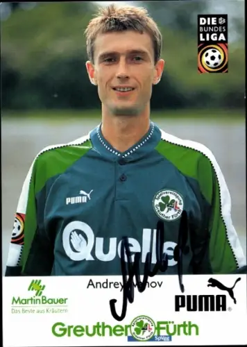 Autogrammkarte Fußballer Andrey Ivanow, SpVgg Greuther Fürth, Autogramm