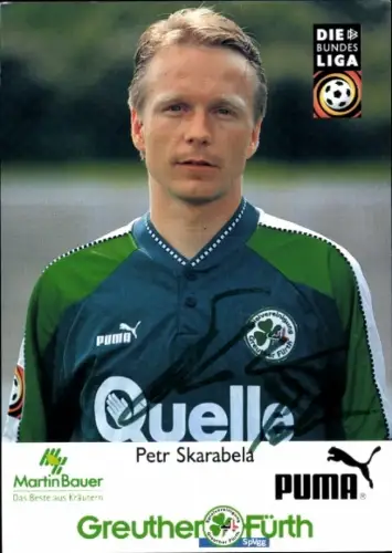 Autogrammkarte Fußballer Petr Skarabela, SpVgg Greuther Fürth, Autogramm