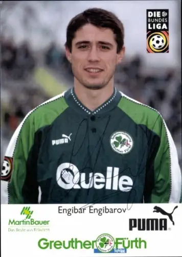 Autogrammkarte Fußballer Engibar Engibarov, SpVgg Greuther Fürth, Autogramm
