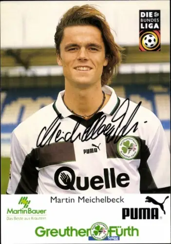 Autogrammkarte Fußballer Martin Meichelbeck, SpVgg Greuther Fürth, Autogramm