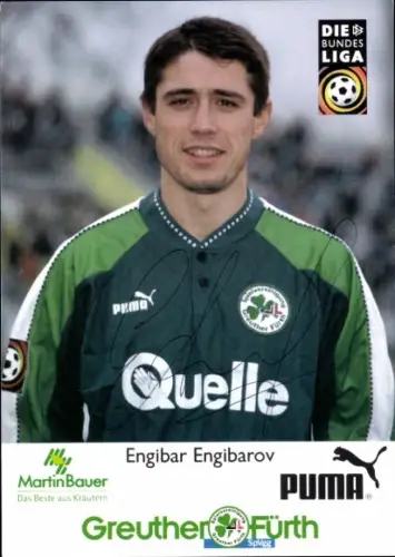 Autogrammkarte Fußballer Engibar Engibarov, SpVgg Greuther Fürth, Autogramm