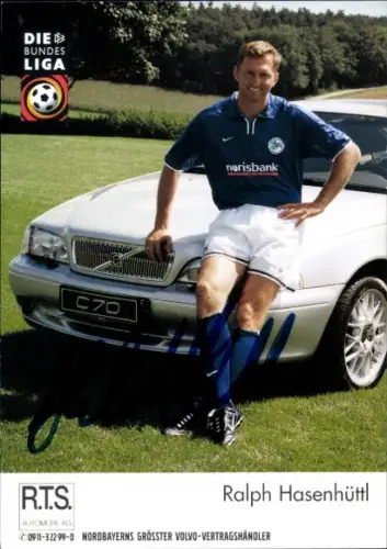 Autogrammkarte Fußballer Ralph Hasenhüttl, SpVgg Greuther Fürth, Autogramm