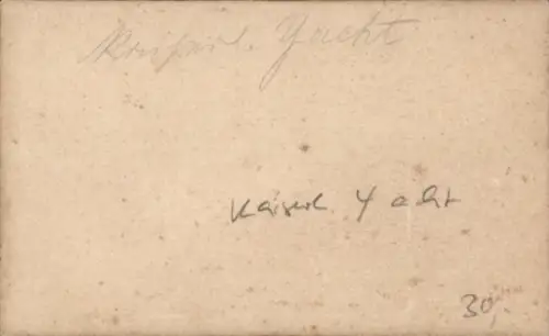 CdV Segelschiff, Kaiserliche Yacht