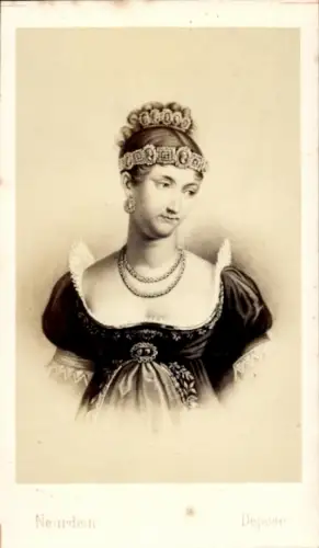 CdV Pauline Bonaparte, Portrait