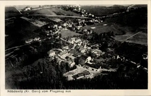 Ak Nöbdenitz Schmölln im Altenburger Land, Luftaufnahme