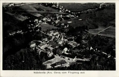 Ak Nöbdenitz Schmölln im Altenburger Land, Luftaufnahme