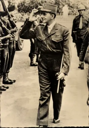 Ak Général Jean de Lattre de Tassigny, Salut, Soldats