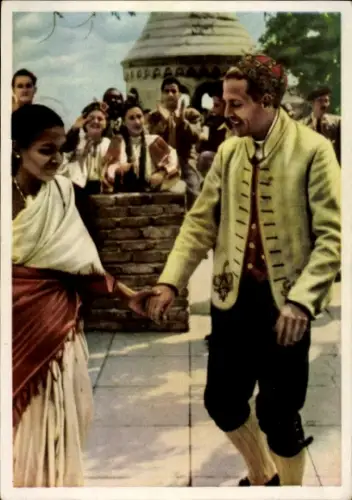 Ak Die Jugend der Welt will den Frieden, Tänzer in Trachten, DDR