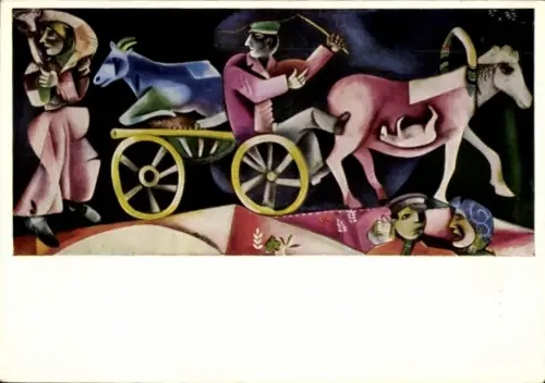 Künstler Ak Marc Chagall, Der Viehhändler, 1887