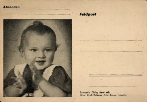 Ak Baby, Kind-Porträt